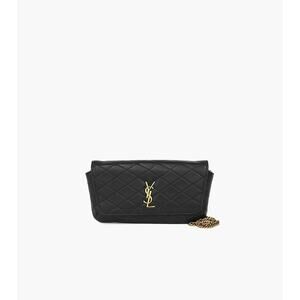 SAINT LAURENT Black Gabi Phone Holder Bag C-A27886